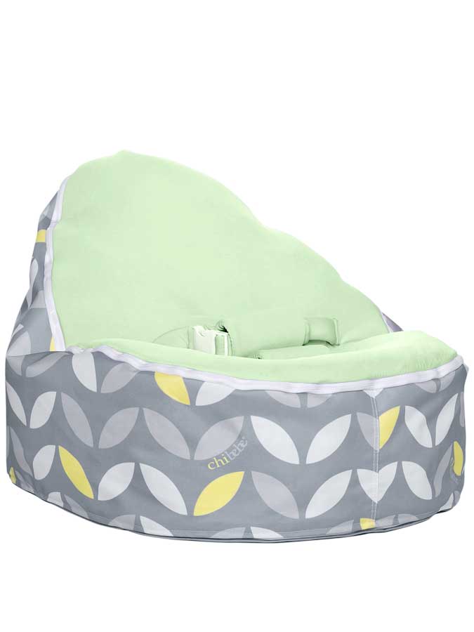 bloom baby beanbag snuggle pod by chibebe with lime seat