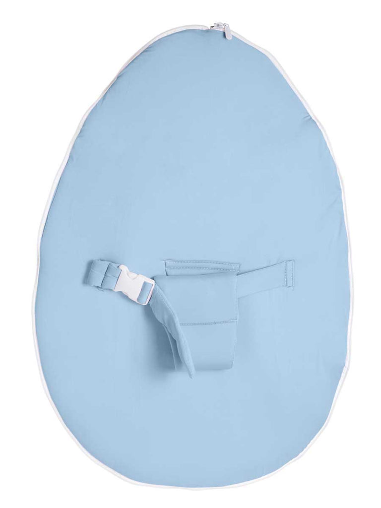Swappable baby seat in Blue color for Chibebe Snuggle Pod baby bean bag