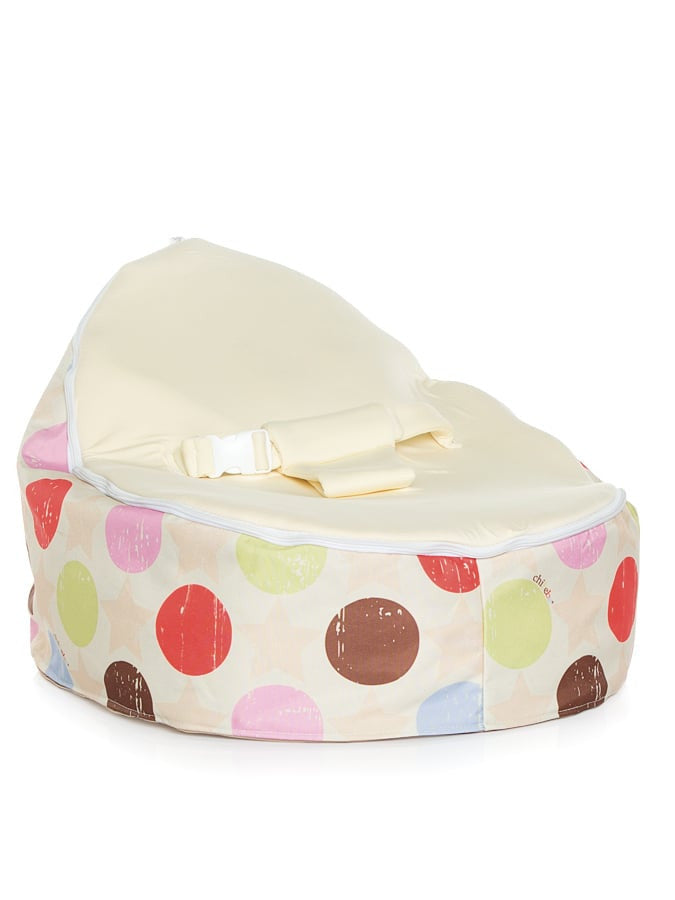 Liberty Baby Bean Bag with swappable Cream seat attachment