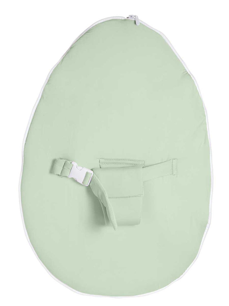Swappable baby seat in Lime color for Chibebe Snuggle Pod baby bean bag