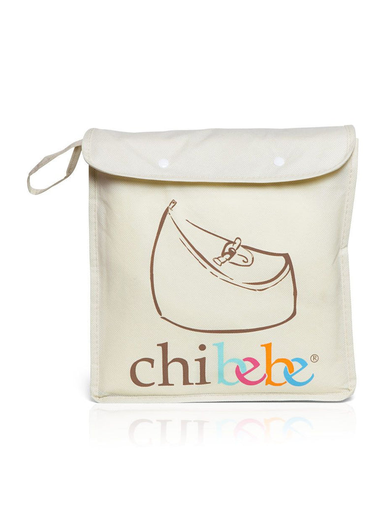 Cream Colour Chibebe Baby Bean Bag Packaging for the Snuggle Pod